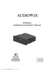 Audiovox 3200 Installation And Owner's Manual