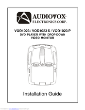 Audiovox VOD1023 P Installation Manual