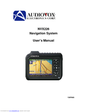 Audiovox NVX226 User Manual