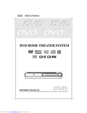 Audiovox DVD Home Theatre System CD-R/RW CD Playback Owner's Manual