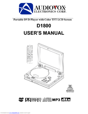 Audiovox D1800 User Manual