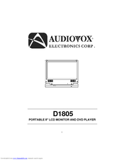 Audiovox D1805PK Instruction Manual