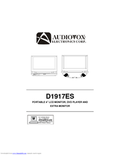 Audiovox D1917ES Instruction Manual