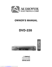 Audiovox DVD-220 Owner's Manual