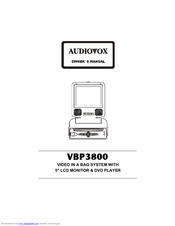 Audiovox VBP3800 Owner's Manual