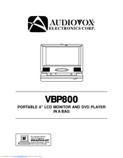 Audiovox VBP800 Instruction Manual