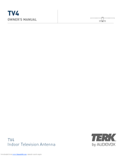 Audiovox TERK TV4 Owner's Manual