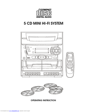 Audiovox Mini Hi-Fi System Operating Instructions Manual