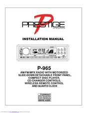 Audiovox Prestige P-965 Installation Manual