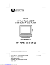 Audiovox FPE1507DV Owner's Manual