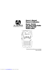 Audiovox FR-500 Owner's Manual