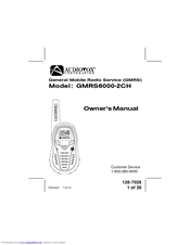 Audiovox GMRS6000-2CH Owner's Manual