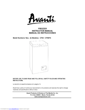 Avanti CF63 Instruction Manual