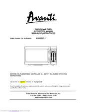 Avanti MO902SST-1 Instruction Manual