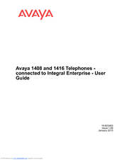 Avaya 16-603463 User Manual