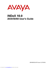 Avaya INDeX 2030 User Manual