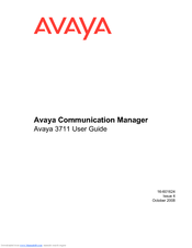 Avaya NULL 3711 User Manual