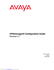 Avaya VPNmanager Configuration Manual