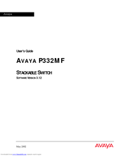 Avaya P332MF User Manual