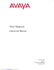 Avaya 9101 Instruction Manual
