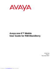 Avaya NULL One-X for RIM Blackberry User Manual