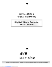 AVE MV DR4000 Installation & Operation Manual