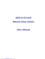 Axis 231D User Manual