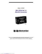 B&B Electronics ES1AE Owner's Manual