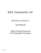 B&K REFERENCE 50 Series 2 User Manual