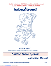 Baby Trend 1981CT Instruction Manual