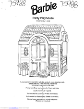 Barbie Party Playhouse 75988 User Manual