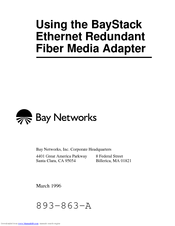 Bay Networks BayStack Fiber Media Adapter Using Manual