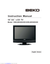 Beko 22WLM550DHID Instruction Manual