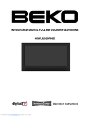 Beko 40WLU550FHID Operation Instructions Manual