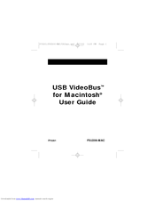 Belkin USB VideoBus F5U206-MAC User Manual