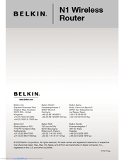 Belkin F5D8231-4ei User Manual