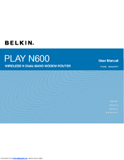 Belkin PLAY N600 User Manual