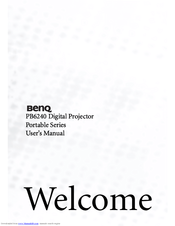 BenQ PB6240 User Manual