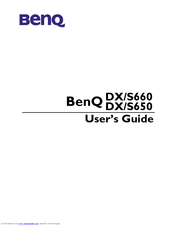 BenQ DX650 - DX 650 XGA DLP Projector User Manual