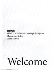 BenQ Mainstream MP720 User Manual