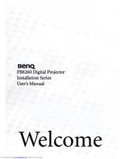 BenQ PB8260 - XGA DLP Projector User Manual