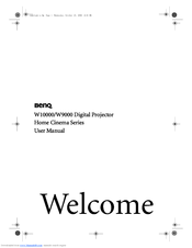 BenQ W10000/W9000 User Manual