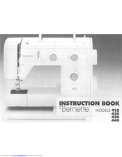 Bernina Bernette 430 Instruction Book