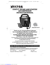 Black & Decker Vector Start-It VEC012C Instruction Manual