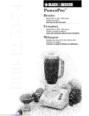 Black & Decker PowerPro IB74 Series Use And Care Book Manual