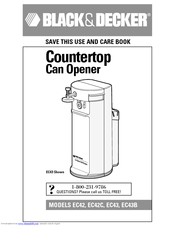 Black & Decker EC42C Use And Care Book Manual
