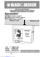 Black & Decker Spacemaker EC70 Use And Care Book Manual
