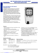 BW Technologies MULTI-GAS DETECTORS Specifications