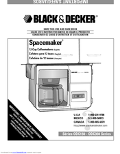 Black & Decker Spacemaker ODC150 Series Use & Care Book