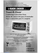 Black & Decker Toast-R-Oven TRO4070B Use And Care Book Manual